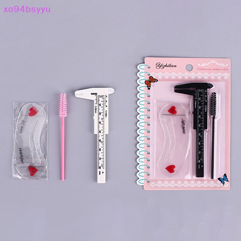Set 3 Thước Cặp Vẽ Lông Mày Xo94Bsyu Bằng Nhựa Chuyên Dụng