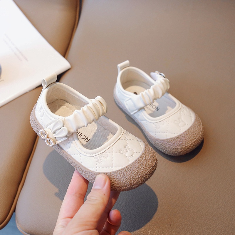 Giày Mũi Tròn Đế Bằng Chống Trượt Thời Trang Hàn Quốc 2023 Dành Cho Bé Gái