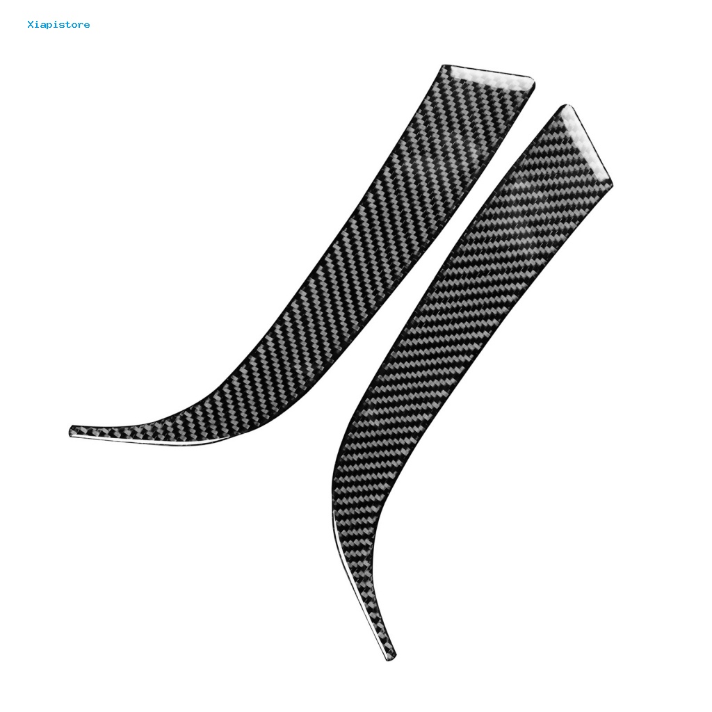 1 Cặp Miếng Dán Đèn Chạy Ban Ngày Họa Tiết Sợi Carbon DRL Cho Porsche Macan-Cayenne 14-18 L / R Drive