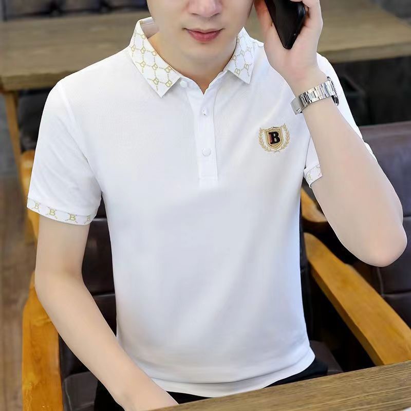 Áo Thun Polo Ngắn Tay Họa Tiết Sọc Ngang Thời Trang Dành Cho Nam Mi