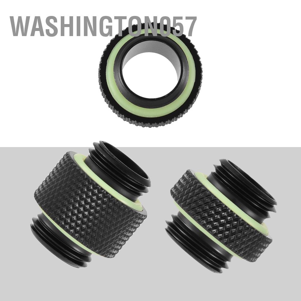 Washington057 2 Chiếc G1/4 Ren Lắp Kết Nối Bộ Chuyển Đổi Cho Hệ Thống Tản Nhiệt Nước Máy Tính Đen Dài Ngắn