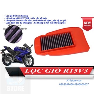 LỌC GIÓ ĐỘ YAMAHA [ta racing] R3v3 -  R25 - Fz150 - TFX -EXCITER - NVX 155 - SIRIUS