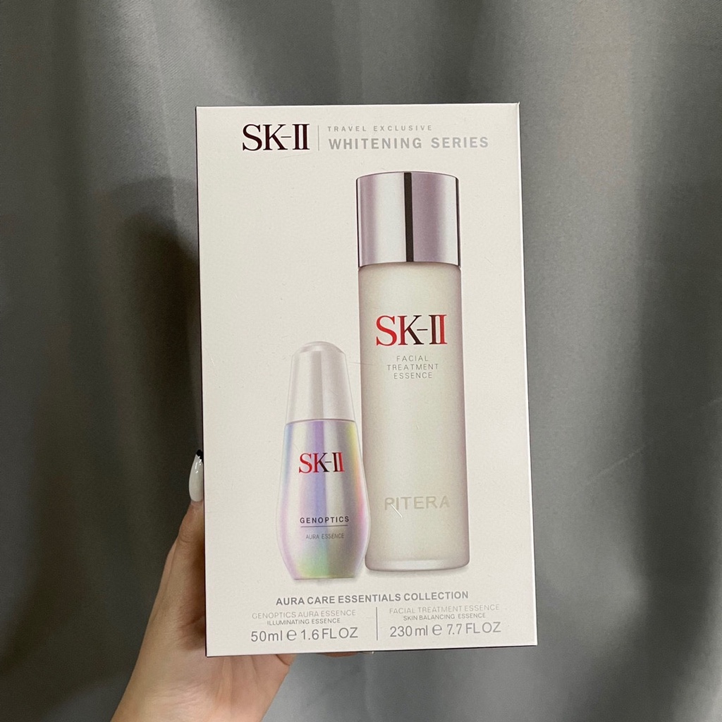 Sk2 skii sk-ii skin care two-piece set tinh chất làm trắng bóng đèn nhỏ 50ml + nước thần tiên 230ml