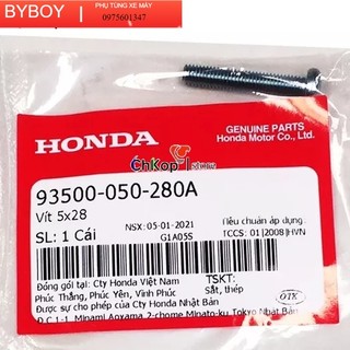 Vít HONDA nhiều dòng xe 5x28 (93500050280A) - Chi Tiết ốc Xe Máy Honda |