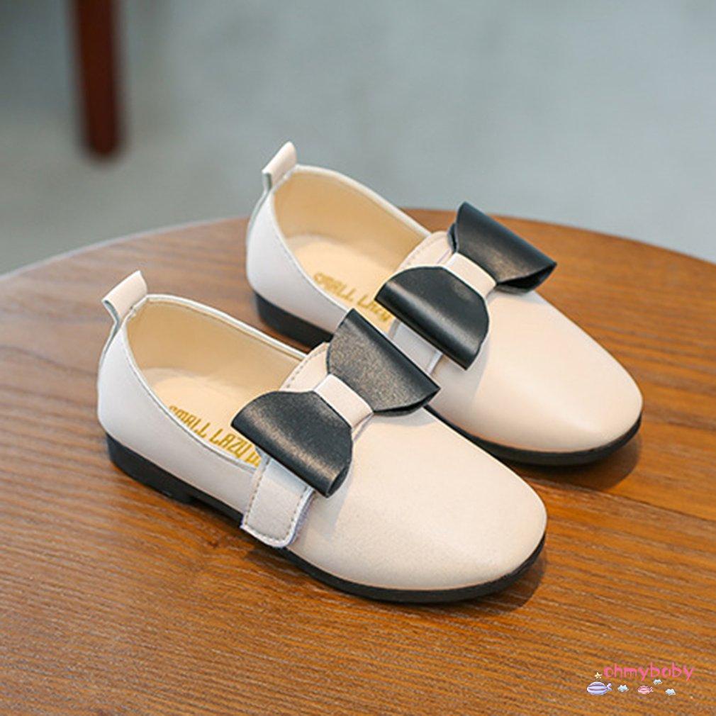 Fashion Bowknot Round Wide Toe Casual Nude Shoes Autumn Princess Dress Shoes
