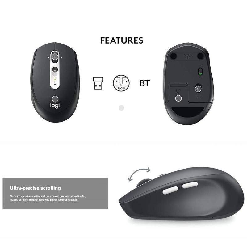 Chuột Không Dây Logitech M590 2.4Ghz Chế Độ Kép 1000 DPI Cho Văn Phòng