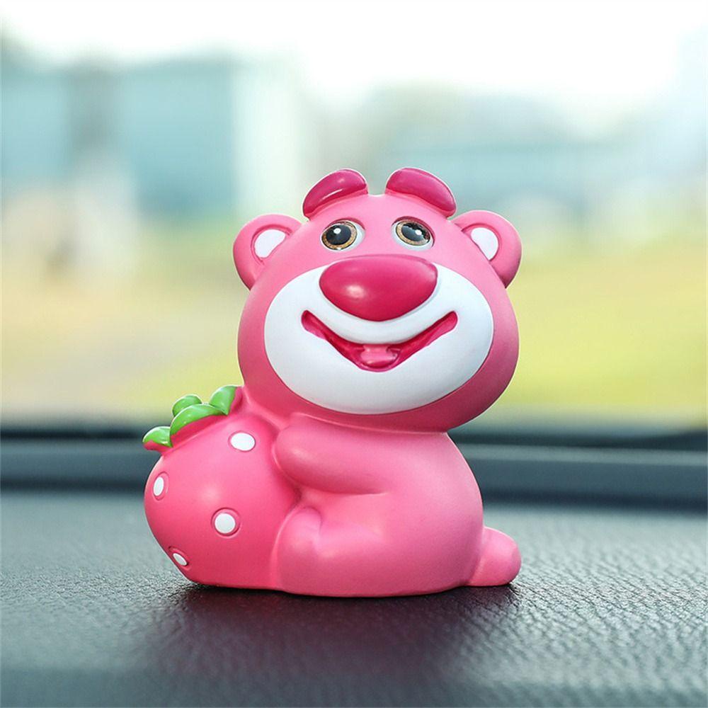 Daiga Mô Hình Gấu Dâu Tây Bằng Nhựa resin Dễ Thương Để Bàn Trang Trí