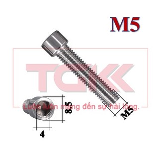 Bulong lgc đầu trụ inox 201 m5