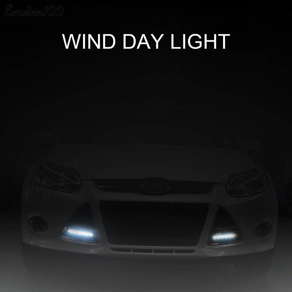 EMDEN Đèn 8 led Chạy Bằng Năng Lượng Mặt Trời Dùng Trang Trí Xe Hơi