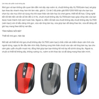 [HCM]chuột không dây GL7500 (đỏ)