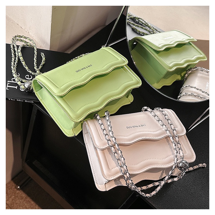 Túi Xách Đeo Vai Hình Vuông Cỡ Nhỏ Phối Dây Đeo Sợi Xích Thời Trang Cho Nữ túi xách nữ túi đeo chéo túi xách đeo chéo nữ đẹp đi chơi