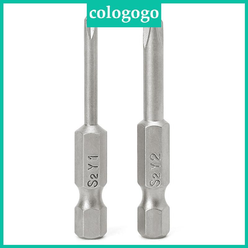 Set 2 Đầu Tua Vít Chữ Y Ba Cánh Gắn Nam Châm 50mm 1 4 "