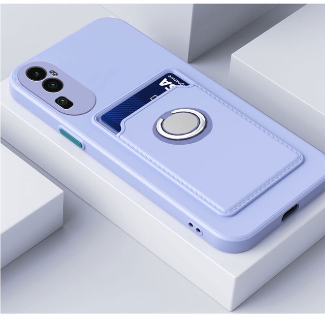 Ốp Điện Thoại TPU Silicon Dạng Ví Có Ngăn Đựng Thẻ Và Nhẫn Đỡ Cho oppo reno 10 pro plus reno10 pro + reno8T 4G 5G 8Pro plus