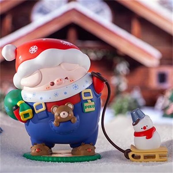 ★HGTOYS★  Dòng công ty Pikopig Merry Christmas Blind Box Doll Tide Play Ornament Gift
