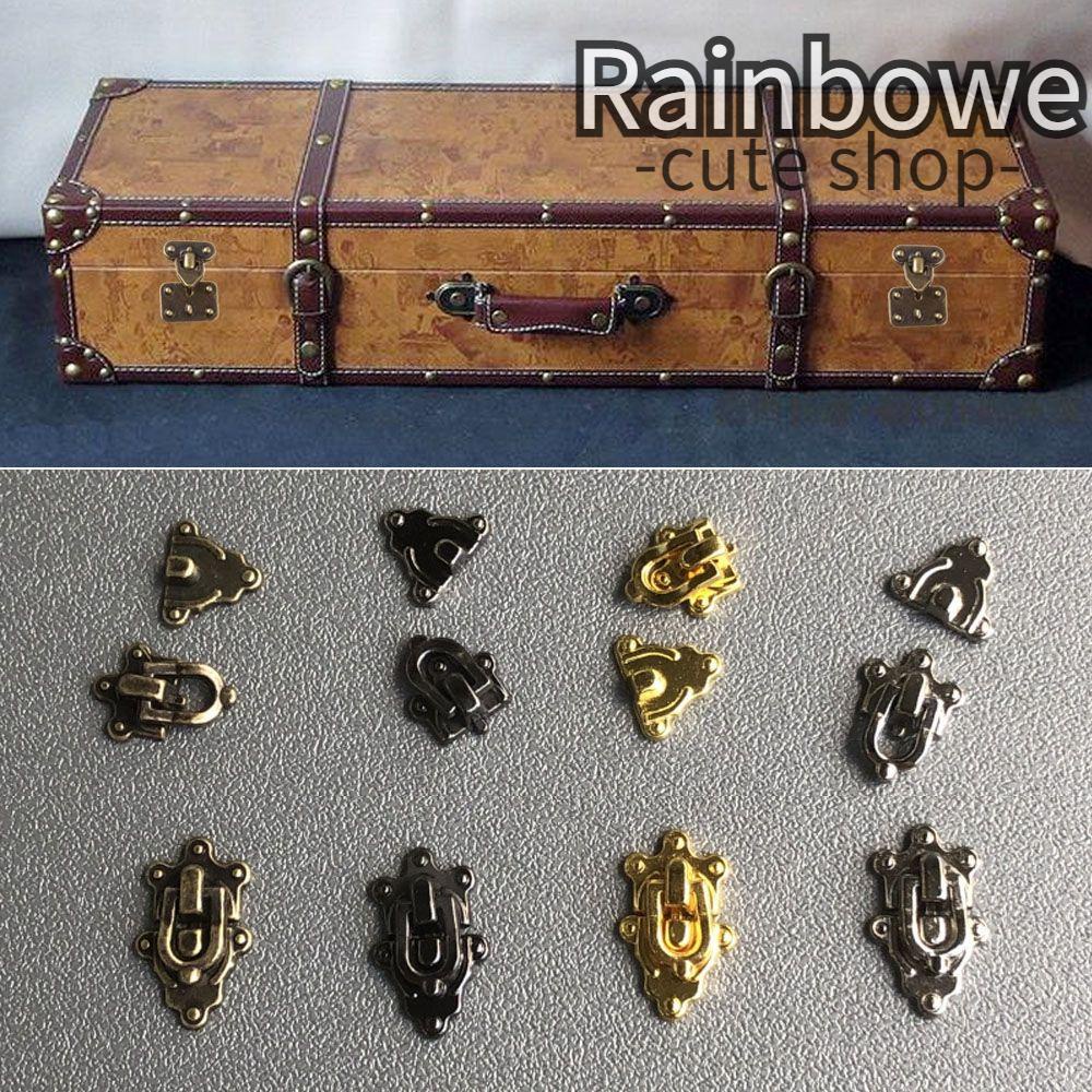 RAINBOW Khóa Hộp Hành Lý Bằng Kim Loại Chất Lượng Cao Cho Nhà Búp Bê