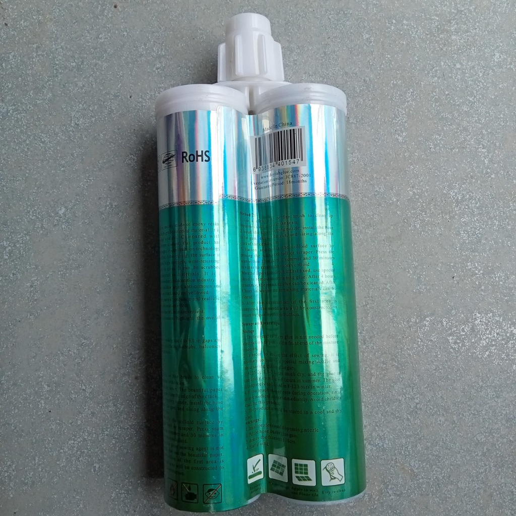 Keo chà ron 2 thành phần cao cấp DEYI - Keo chít mạch màu trắng epoxy 2 thành phần cam kết bền màu không bị vàng