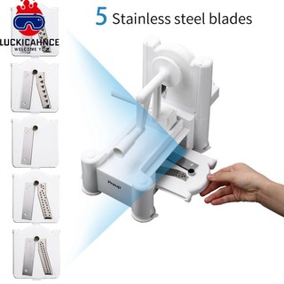 5-Blade Slicer Vegetable Spiral Cutter Fruit Chopper Spiralizer Kitchen Tools  lucki