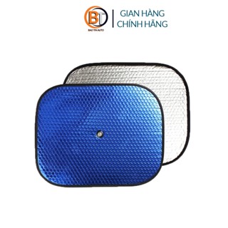 Combo 2 tấm che nắng xe ô tô, bộ miếng chống nắng oto, xe hơi, tấm rèm xốp xanh dán che nắng kính ô tô xe bán tải