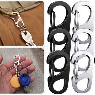 Móc Khóa Mini Bằng Thép Không Gỉ Tiện Dụng Cho Hoạt Động Ngoài Trời