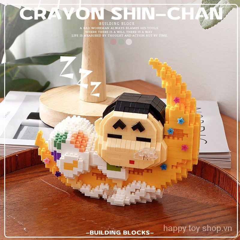 Bộ Đồ Chơi Lắp Ráp Lego Nhân Vật Hoạt Hình Cậu Bé Bút Chì Shin-Chan Mini