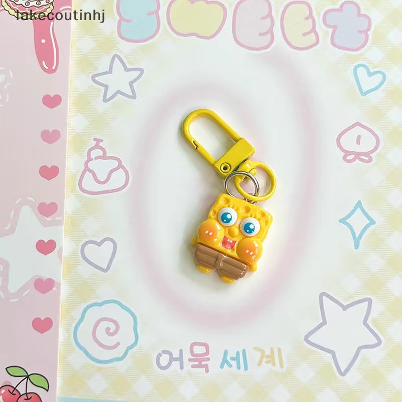 Lu Móc Khóa Hình Hoạt Hình Thế Giới Dưới Nước SpongeBob Sao Biển Sáng Tạo Trang Trí Ba Lô Làm Quà Tặng Cho Bé Gái