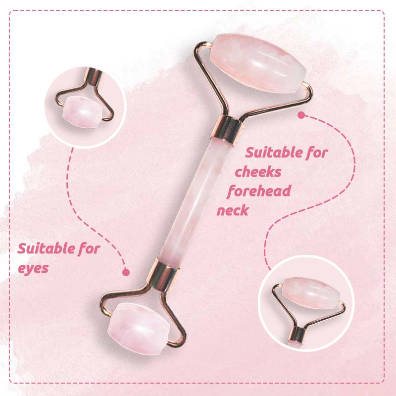 FEPO Cây Lăn Mát Xa Nâng Cơ Mặt Bằng Ngọc Bích Tự Nhiên 2 Trong 1