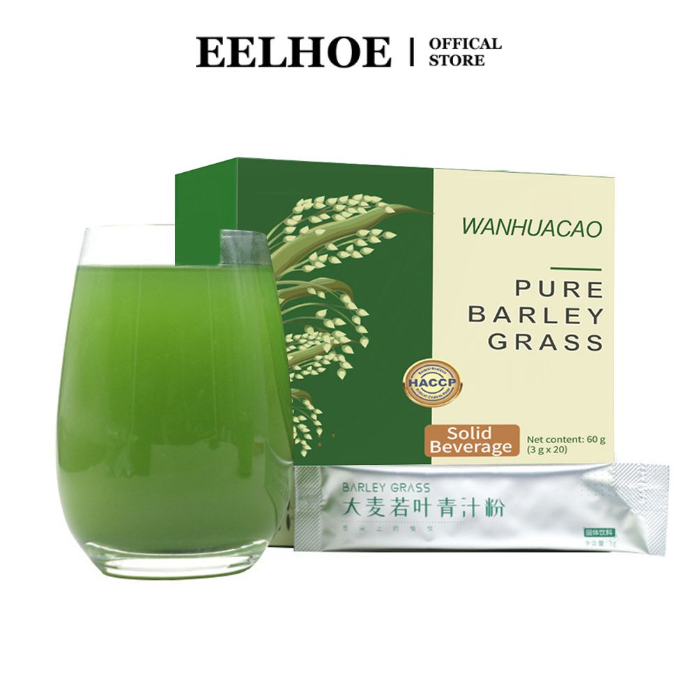 Eelhoe 20 túi/hộp Nước ép xanh Bột cỏ lúa mạch Bột thay thế bột lúa mạch Thực phẩm tốt cho sức khỏe Bột mịn dễ pha