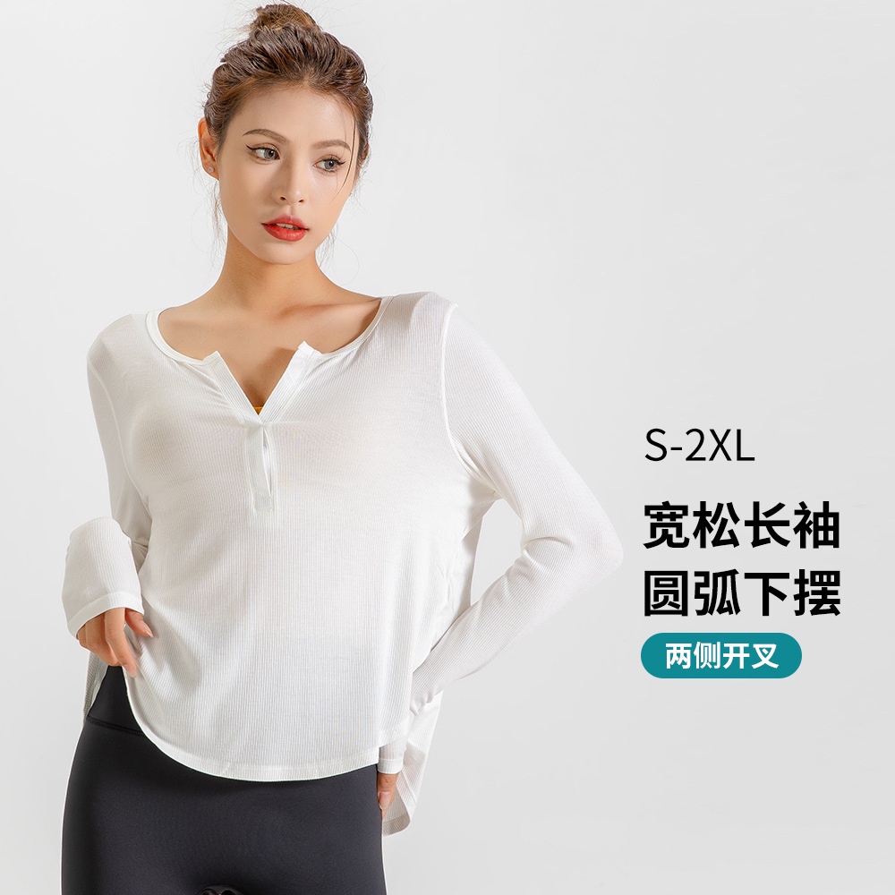 Áo Thun Thể Thao Dài Tay Thoáng Khí Thời Trang Mùa Thu Cho Nữ