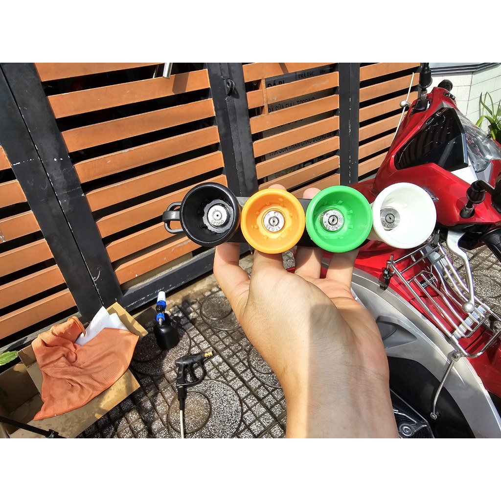 Béc Phun Cho Máy Rửa Xe Cao Áp Hình Tâm 1.1 ly Inox 304