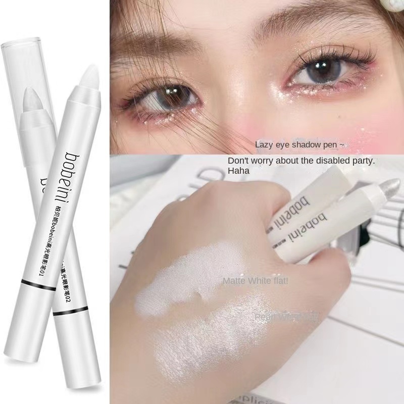 Phấn Mắt Dạng Thỏi Màu Lì / Ánh Ngọc Trai Chống Thấm Nước Làm Sáng Da