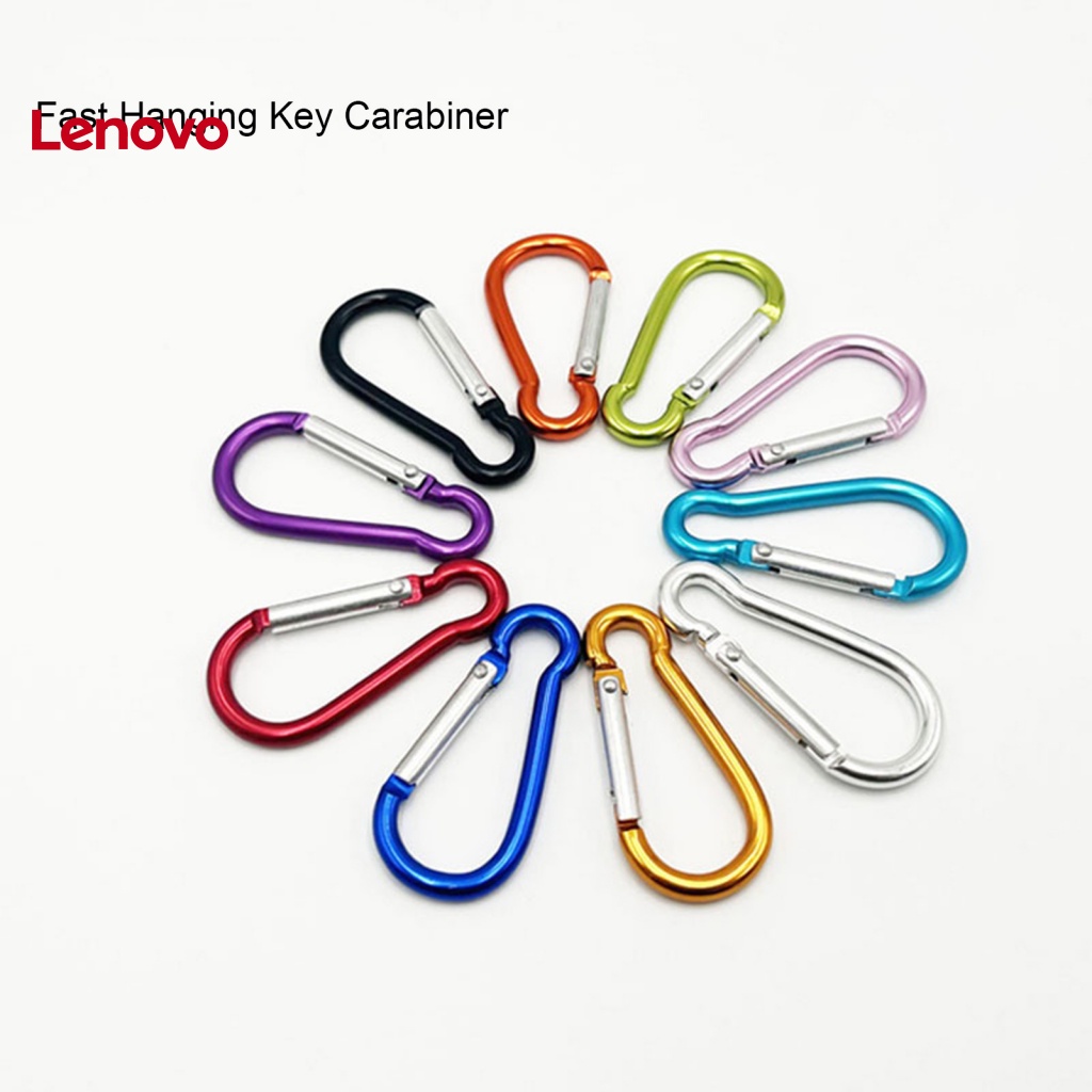 Set 10 Móc Khóa Carabiner Bằng Hợp Kim Nhôm Chịu Tải Mạnh Hình Quả Bầu / Hoa Hướng Dương