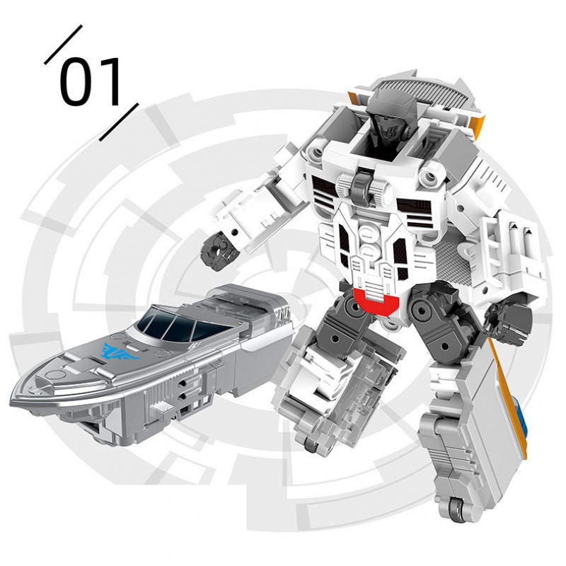 Mô Hình Đồ Chơi Xe Hơi Biến Hình Rô Bốt 5 Trong 1 Bằng Hợp Kim Cho Bé