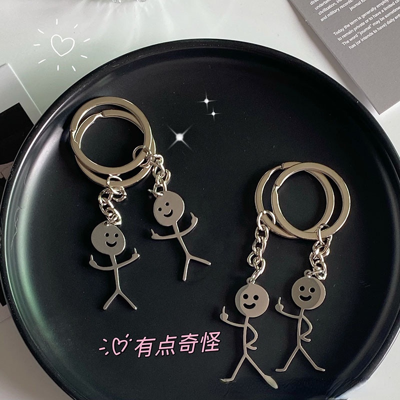 1 Móc Khóa Hình Mặt Cười Dễ Thương Vui Nhộn