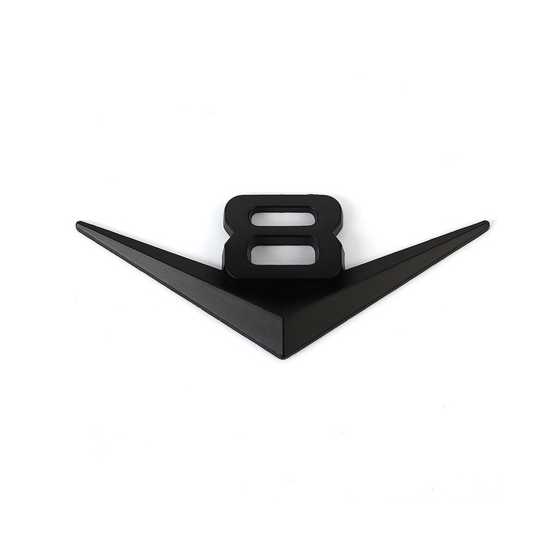 Miếng Dán Logo V8 Trang Trí Xe Hơi Mercedes Benz Mazda 3bl Bmw F30 Changan V7 Alsvin