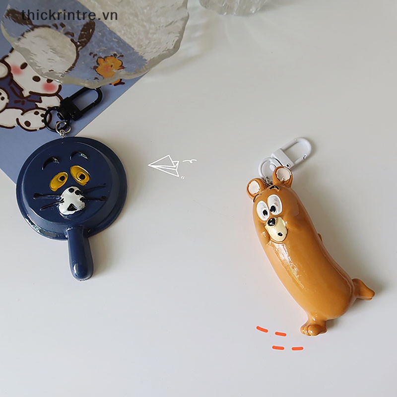 Móc Khóa Hình Mèo Chuột Hoạt Hình Đáng Yêu
