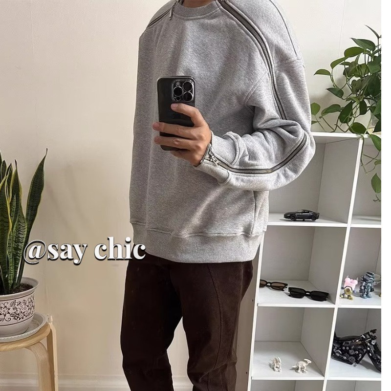 Áo Sweater Cổ Tròn Dáng Rộng Thời Trang Cho Nam