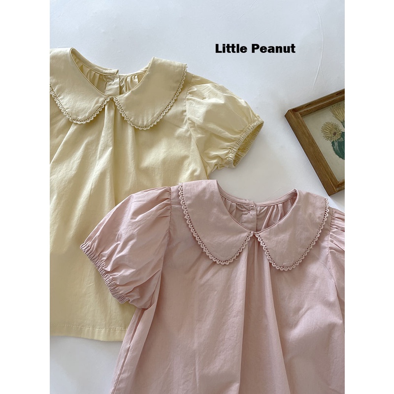Áo Kiểu Búp Bê Mỏng Dễ Thương Thời Trang Mùa Hè Cho Bé Gái
