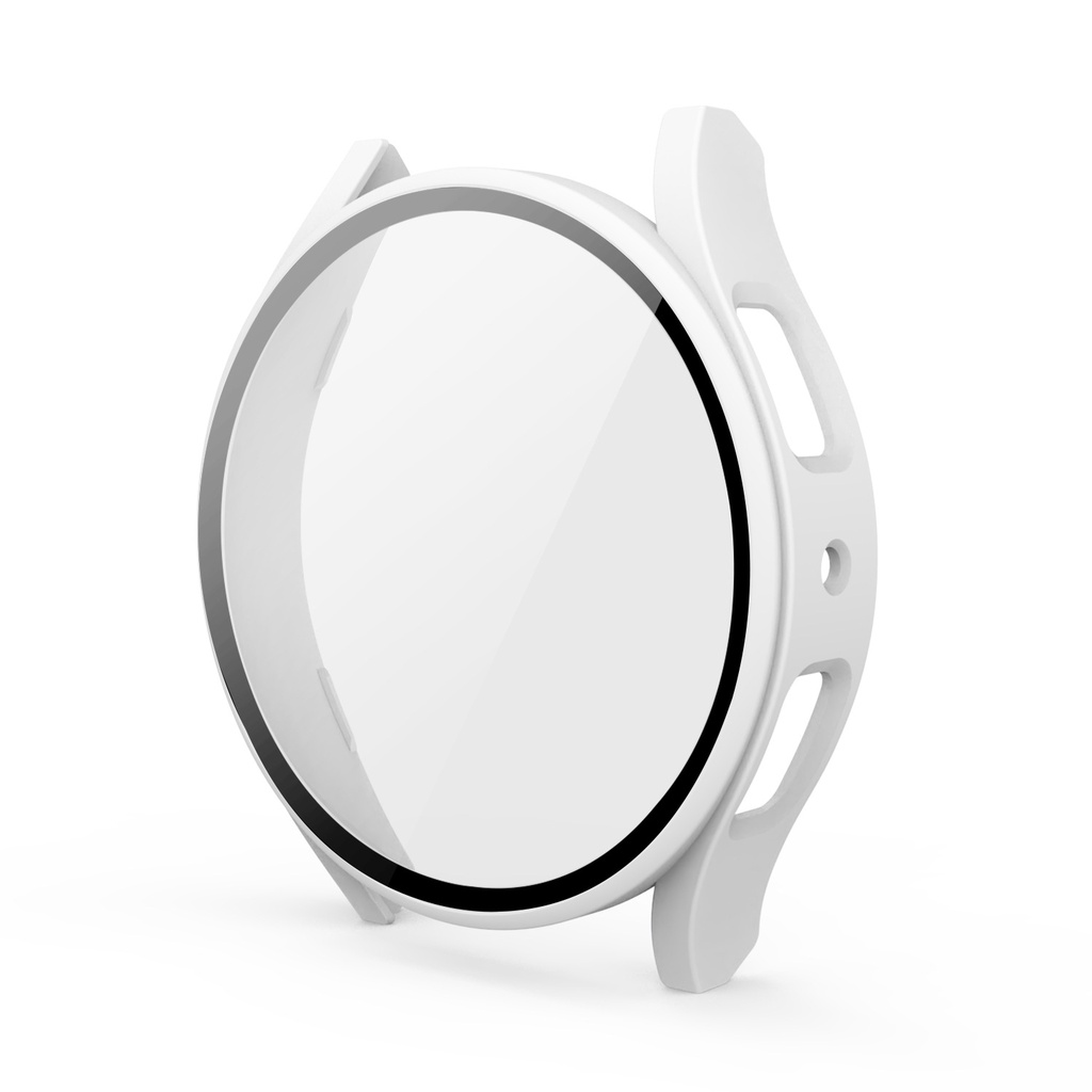 Ốp Bảo Vệ Bằng PC Cứng + Kính Cường Lực Cho Đồng Hồ Thông Minh Samsung Galaxy Watch 6 / 5 / 4 40mm 44mm 6 Classic 47mm 43mm