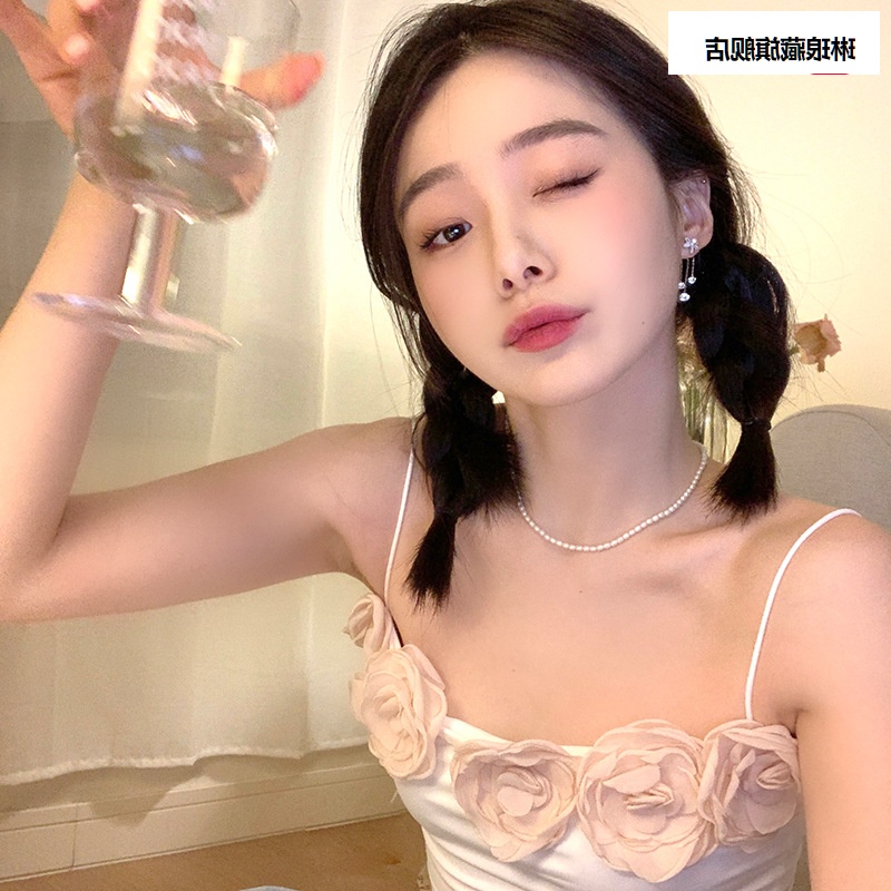 Khuyên Tai Tua Rua Đính Đá Pha Lê Họa Tiết Hoa Phong Cách Thời Trang Mới 2023