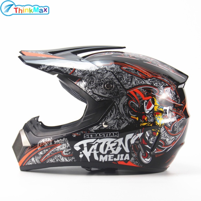 Bảo vệ toàn diện Off Road Casco Xe máy Moto Dirt Bike Motocross Racing Mũ bảo hiểm