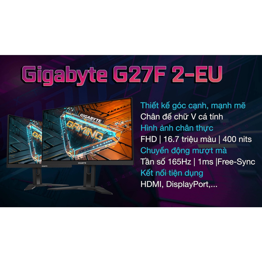 MÀN HÌNH GAMING GIGABYTE G27F 2-EU