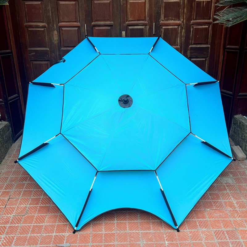 Ô câu cá, ô dù 2 tầng , ô dù che nắng cao cấp 2m2 và 2m4