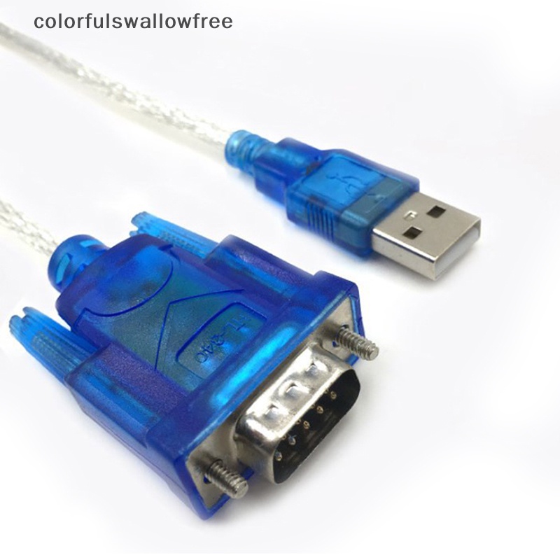 Colorfulswallowfree usb to rs232 serial port db9 9 pin male com port converter adapter cáp pda abc