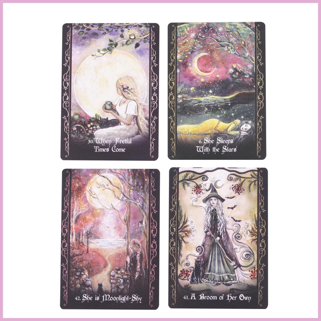 Bói toán tarot cards solitary witch oracle board game công cụ bói toán 45 cái phiên bản tiếng anh mysterious shinvn shinvn