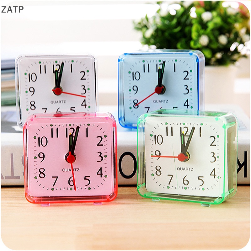 Za cute student đồng hồ báo thức vuông cạnh giường đồng hồ nhỏ gọn để bàn đồng hồ trang trí vn
