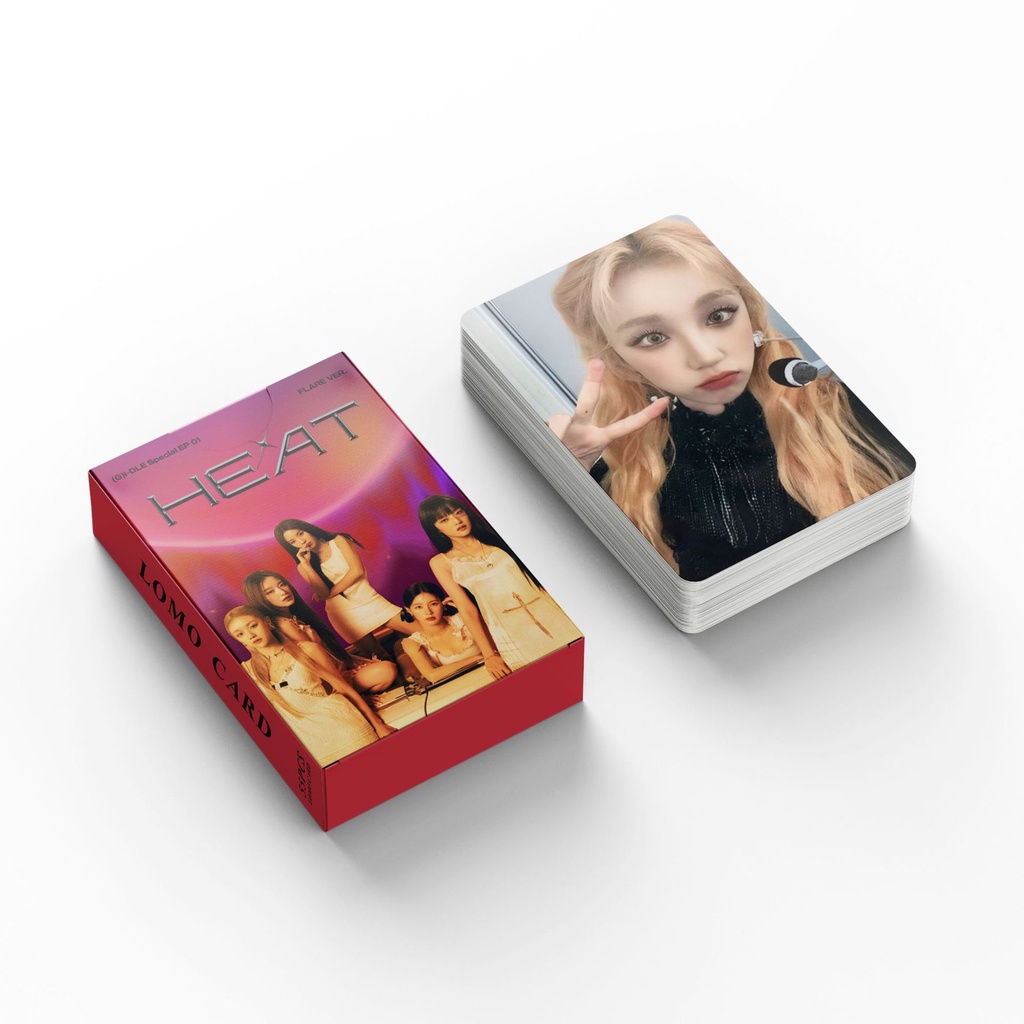 I-DLE Album HEAT Photocard G I-DLE I FEEL Butterfly Ver & QUEEN VER 2023 SEASON'S GREETINGS & I LOVE 2022 Latest GIDLE Queencard Lomo Card