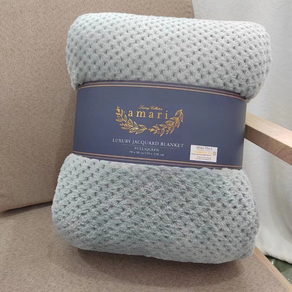 Chăn lông thỏ AMARI 228x228cm Châu Âu mỏng mùa đông cao cấp chính hãng Nishikawajp