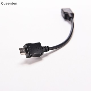 Queenten micro usb male to mini usb female data sync charge adapter cáp qt