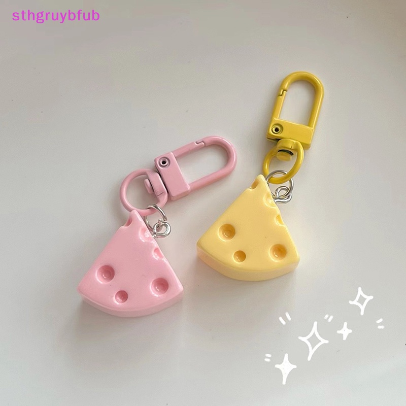 Sthb mặt dây chuyền phô mai đáng yêu móc khóa mô phỏng dễ thương cheese keyring ba lô mặt dây chuyền cho bé gái kids party favor vn