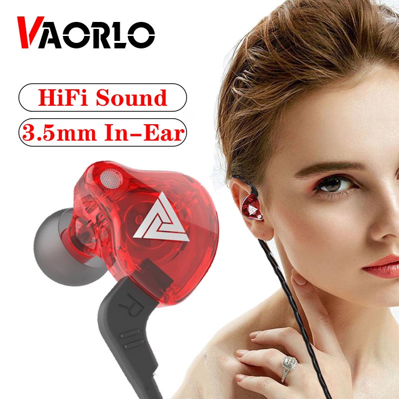 Tai Nghe Nhét Tai Kz ak6 Âm Thanh Siêu Trầm Có Micro Chất Lượng Cao